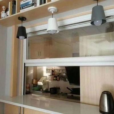 上下折SLF叠窗式提拉窗铝口合金美升窗传菜卫生间提窗户食堂窗口