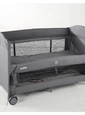 ki多dilo折叠婴儿床拼接大床功能新b生b床便携移可动宝宝床FSB跨