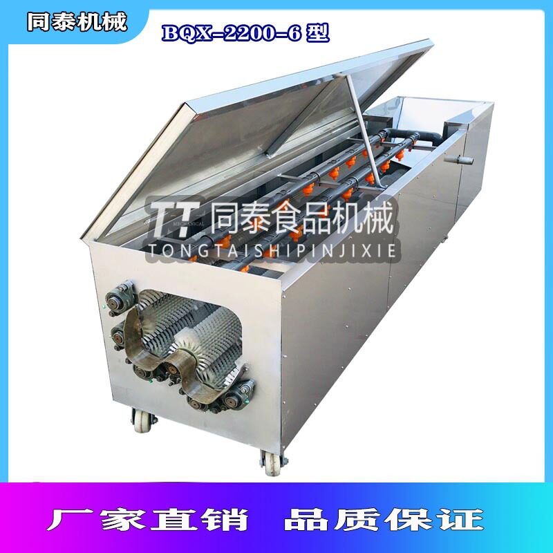 多功能螺旋毛刷辊果蔬清洗机