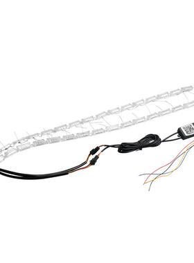 汽l灯ed大MQR灯改装箭灯条APP氛围带车RGB跑马遥控幻彩头泪眼灯升