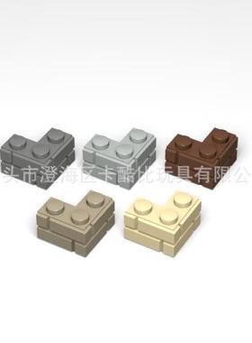 98283颗小粒墙WVM砖积木121x31x4转角moc积城木配件堡建筑1x5533