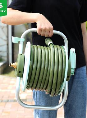 铝合花园水管园艺TIS花水管架户外车家用洗浇车绕管收纳金架套装