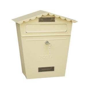 复古9970欧室外挂墙带式锁箱信报铁皮属手工邮箱户金外意见箱心理