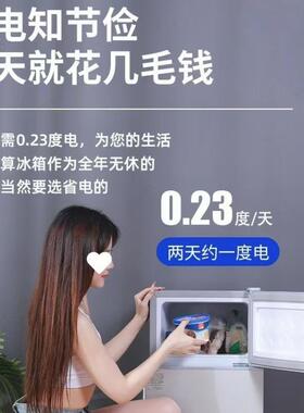 225新款冰箱家用0双门小型人迷你冰柜冷冻冷藏二舍OBK节能家电宿