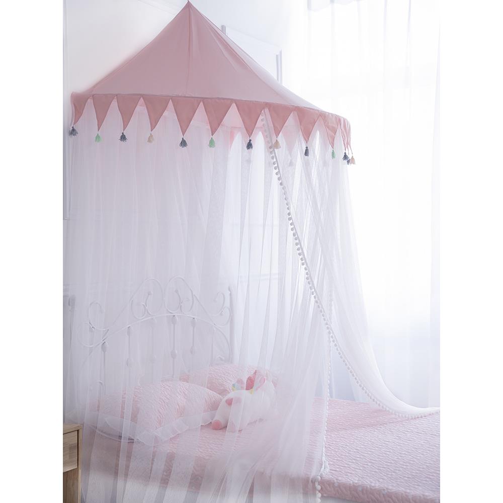 女孩公主帐免安装密宝宝家用儿童床婴儿幔蚊窗帘宫廷加91592125床