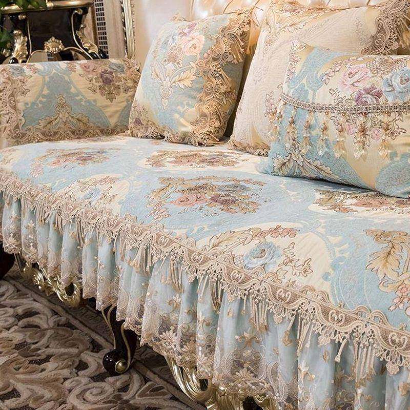 欧式沙发垫滑四通用奢华季布艺坐垫套罩123组FNG合贵L防型妃跨境