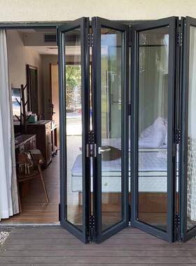 客厅室内隔17912断铝店铺商场折叠室外入户推花园拉阳台断桥重型