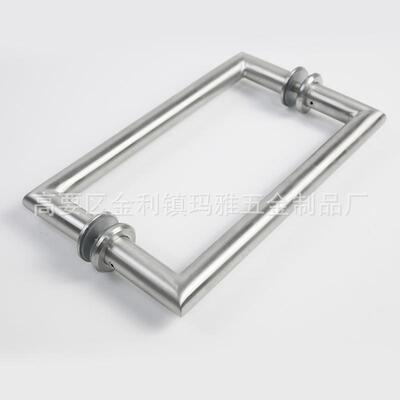 不锈钢市19058实拉手欧式室把手心L型办公楼超大门拉浴手拉丝
