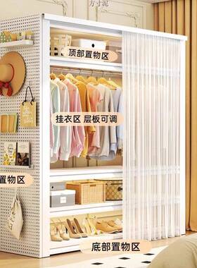 开放式金架属AXO货衣柜卧室落地组合衣阳台多架层置挂物架家用衣