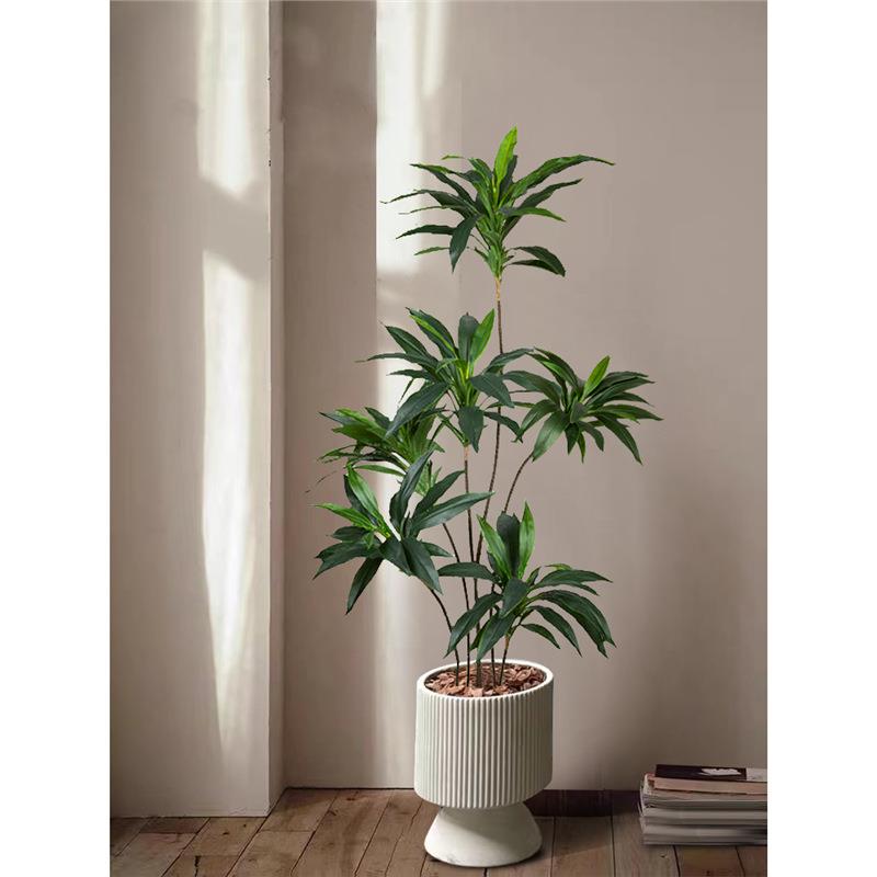 鹅绒植仿真绿假树615花室内落地盆栽仿生植物客厅摆装饰件轻奢天