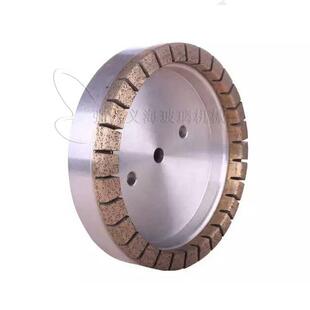 玻璃磨边机磨轮优质全齿金刚轮双边机直边机粗磨磨轮150175mm