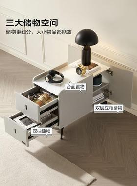 现代简约客厅家用2024年新款可移动的玻璃沙发边几129561