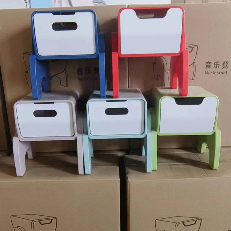 多功能音乐凳积木凳塑料注塑六面体音乐教室抽屉学校活动大合唱凳