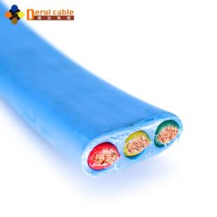 扁平斗轮机电缆（高柔性加强型抗拉专用电缆线）3芯国标电缆