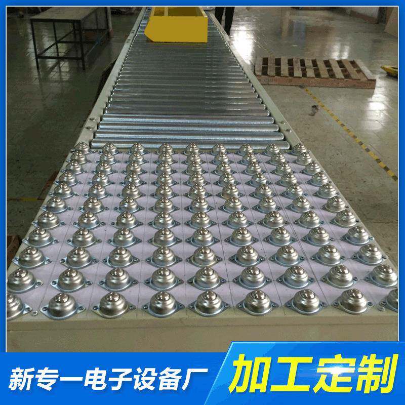 新专一直销动力无动力滚筒输送机万向牛眼下车卸货神器托辊架
