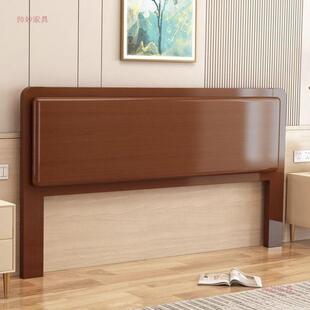 松木实床头双1.经济型600简约5榻榻木米现代1.8背板人床单买圆弧