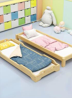包邮幼儿园床实木床班叠叠男女小学生早教托管睡儿童YIR午简易床
