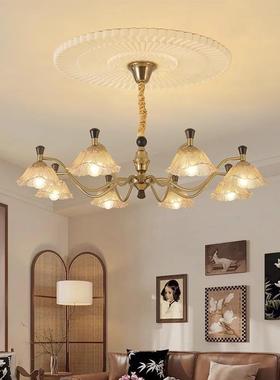 中古风客吊灯法式复古风餐厅卧50434室房书厅别墅板样间全光谱欧
