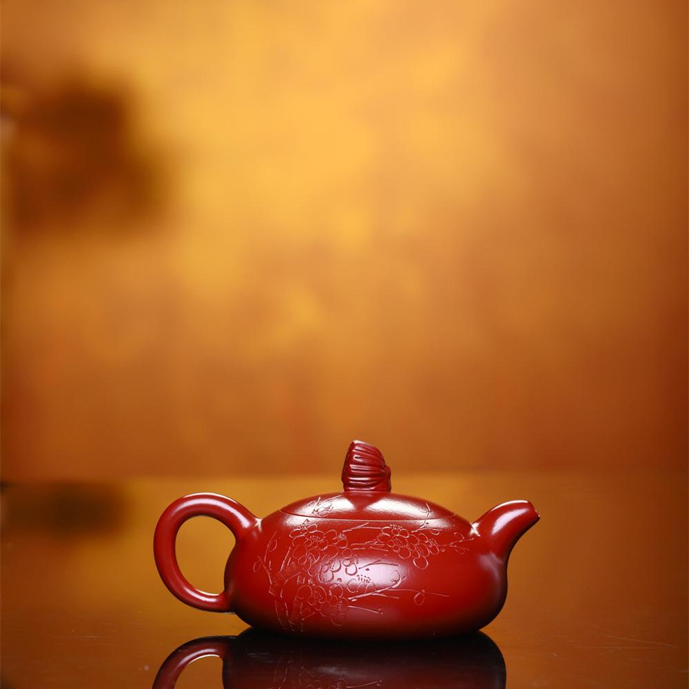 莲扁西施壶宜兴砂壶子高端茶壶整套原茶具矿龙血紫红泥全738纯手
