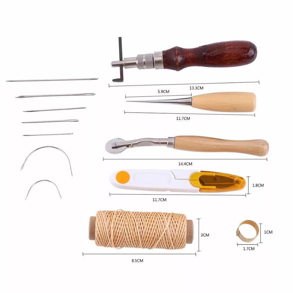 3套437皮革工具套装手艺1工具艺皮套餐挖槽器菱斩皮艺组件合家多