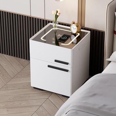 多SWD能充功电险柜智能收纳床头柜一体无线险箱保家用保密码锁卧