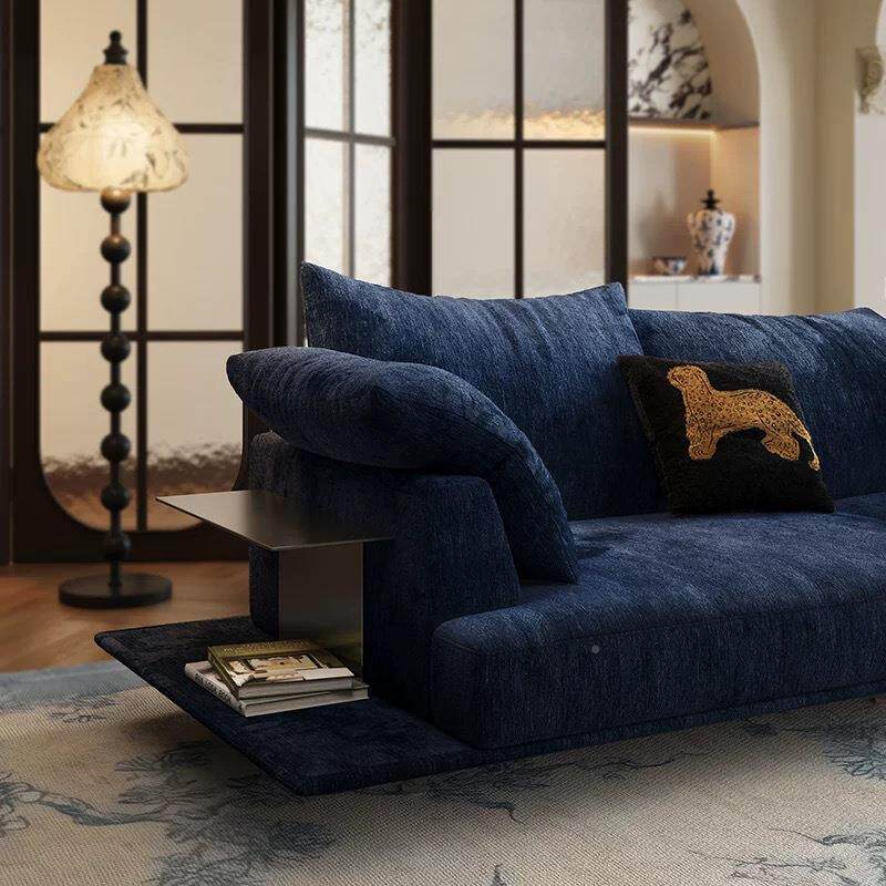 意式大轻奢高花颜值瓣YVV沙发布艺设计师户客型厅转角高端现代简