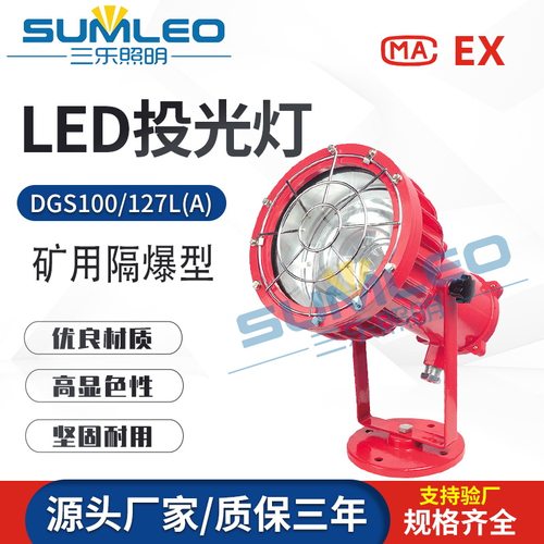DGS100/127L(A)矿用隔爆型LED投光灯 井用巷道灯 煤矿led巷道灯