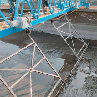 半桥刮机泥行车轮MGS车式刮泥机泵吸桁式桁架式吸泥机