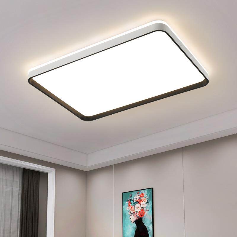 客厅灯现代简约大气05新款全光谱led吸顶灯2长方家2用大厅187大灯