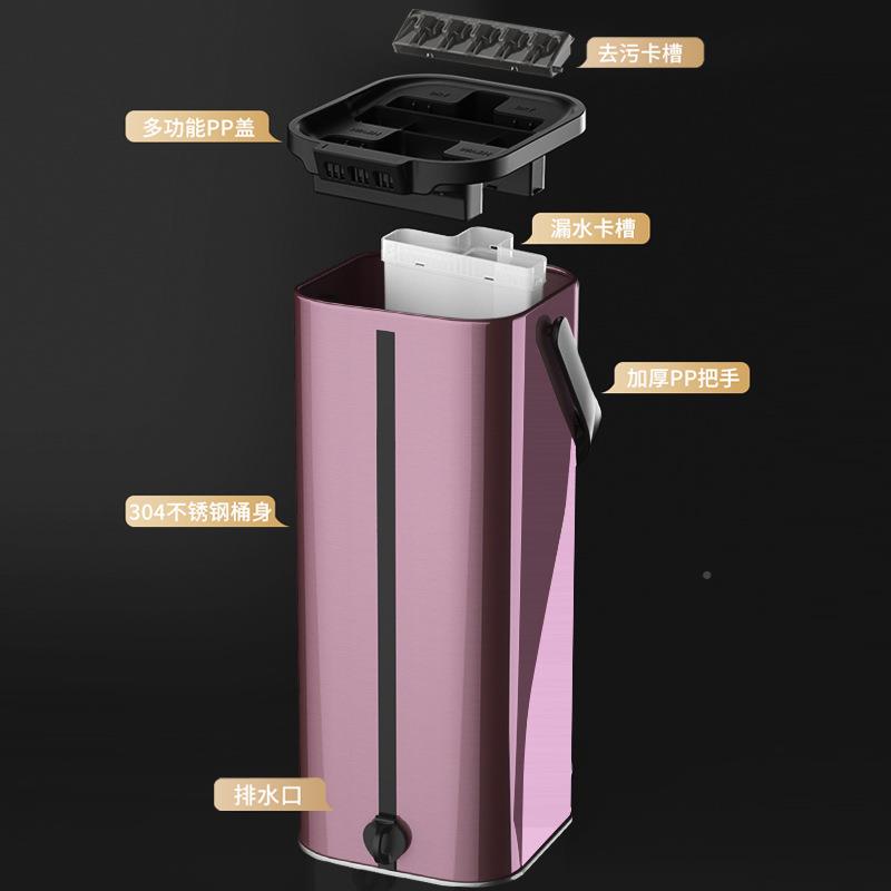 各懒人免手拖洗平板拖把湿两用地不锈815钢种地板家用便捷拖干布