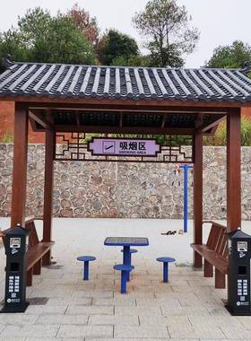 户庭LHY院吸烟子树脂瓦亭合金凉亭市政工程新农村建设外观铝景亭