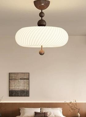 法式卧11755室吸古顶灯中奶油主卧公主风房灯具复南瓜灯设古计师