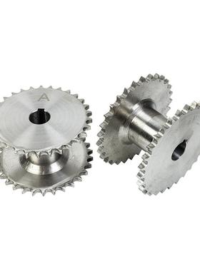 08B-30-5传0Z不锈轮钢链轮链单排双排机械送链轮提升278机链轮