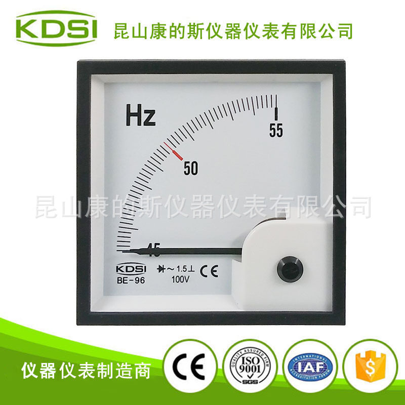 方形电压频率表头指针式频率表BE-9645-55HZ100V