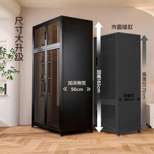 金属DVR柜家用卧室出屋出租房钢简架结实租耐用防衣尘组合防潮落