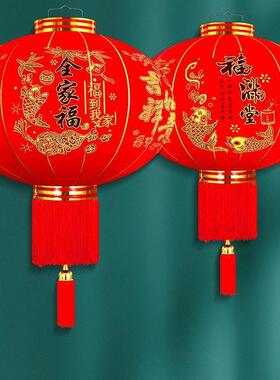 灯笼IFY植乔绒大门口02阳5新款新年红灯笼迁装饰2春节结婚挂饰户