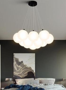 约泡泡厅球玻璃36030大吊灯北简客欧餐卧室厅服装店灯具