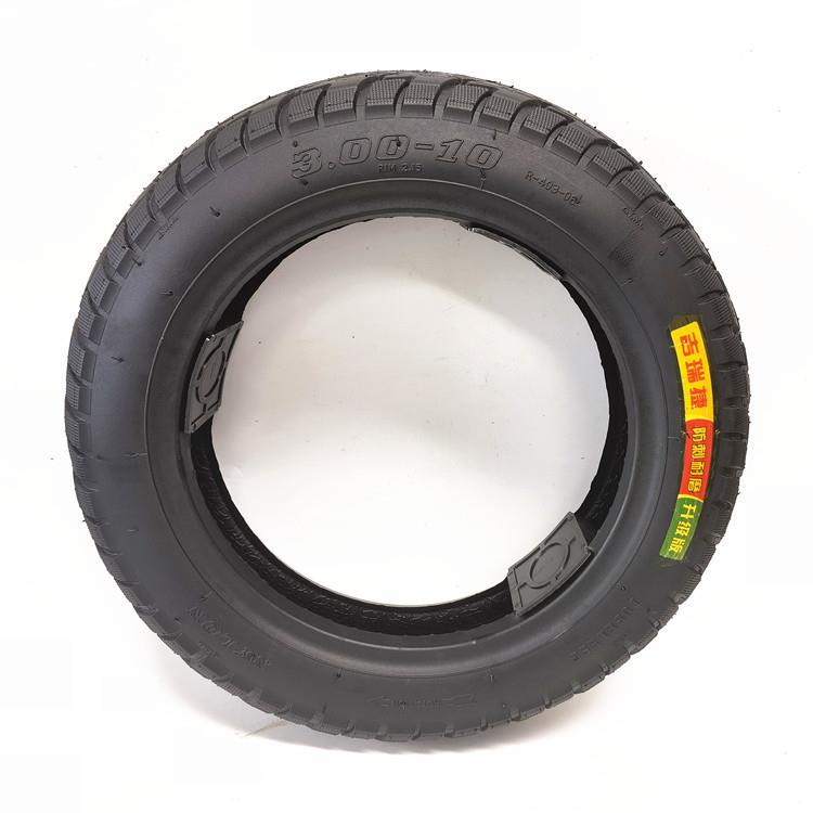 动车轮胎3.00-10瓶车空真胎车胎外胎电14X3.2摩985电托车300-10轮