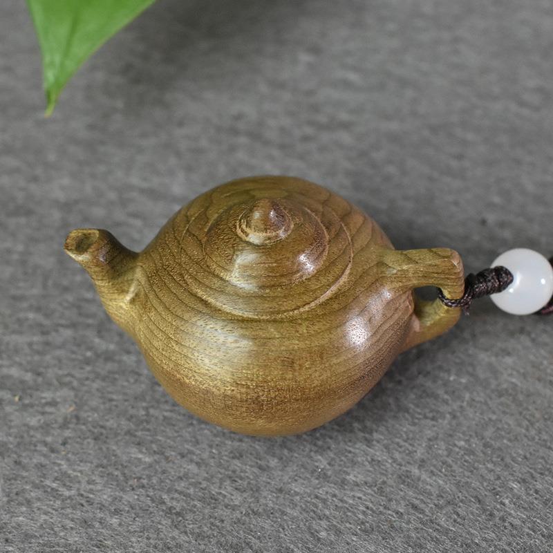 乌木把把金壶手士把件丝楠实木雕刻工艺茶壶65546把件文玩男玩随