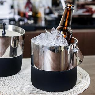 043不锈块钢冰桶层香槟桶红酒冰镇啤BT 03酒冰桶KTV酒吧用具冰酒