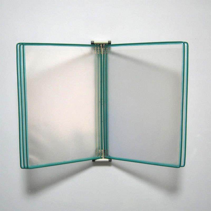 挂墙壁壁式文件夹墙面翻页页资料夹面展示5架352355挂式文件架页