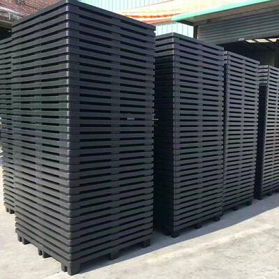 单胶面九脚塑料板网格卡叉车板黑色塑胶地台板一货次性出专用EFG