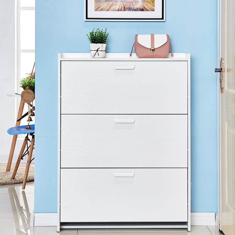 厂家鞋柜现木质白色型代简约厅柜门口玄关鞋602架大容量经门济鞋