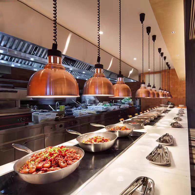 温加热灯快餐店助厨房食品热634菜货超市干烤灯自伸缩暖食保吊,家装灯饰光源,智能吊灯,淘宝优惠券,粉丝福利购,淘宝优惠卷