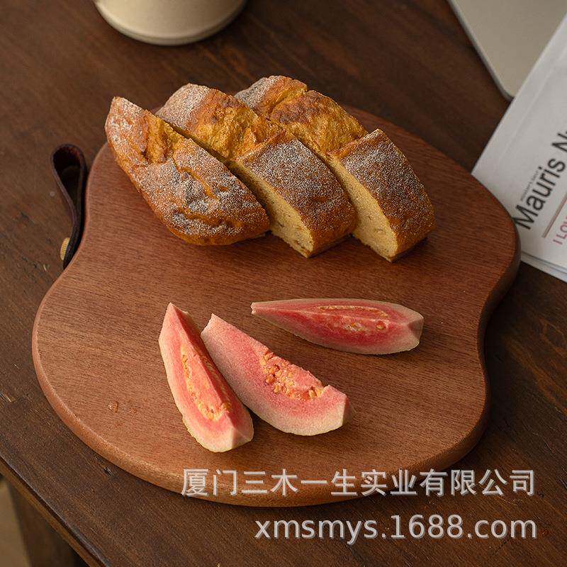 桃花营芯木切菜板实木水果板抗菌防霉家食品辅食板宿舍用露MHKC00