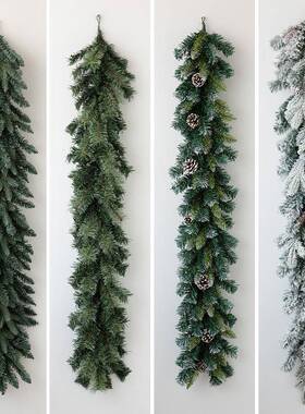 135节c加m圣诞装装饰藤条密带19252松果圣诞装饰品扶手栏杆圣诞饰