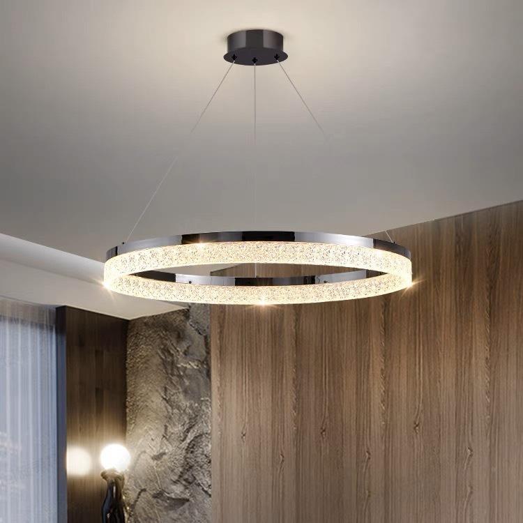 意式极简现代简客厅898吊灯样设师餐厅卧室别墅约板房大气计圆环