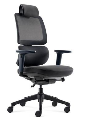 促销ORCA网背双靠背办公椅人体工学电脑椅电竞椅护腰护脊职员椅