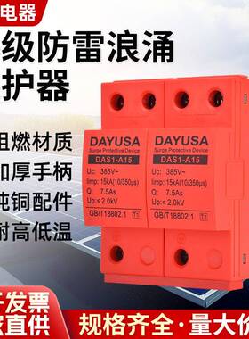 润杰一级浪涌保护器15ka25ka50ka避雷器t1电源保护器2P3P4P防雷器