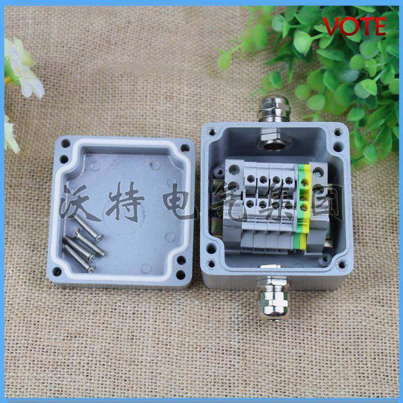 铸铝防水接线盒防水端子接线盒80*75*60铝合金端子盒过线盒,畜牧/养殖物资,畜牧/养殖器械,淘宝优惠券,粉丝福利购,淘宝优惠卷